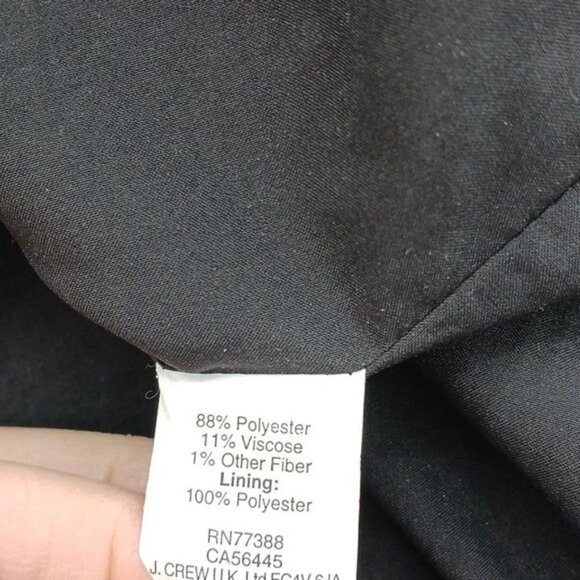 Madewell Skirt Blue Metallic Straight Short Knit Womens Size 8 - Picture 5 of 5